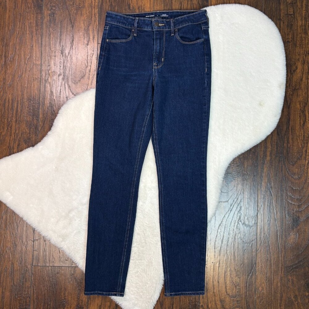 Old Navy Jeans 4 Wow Straight High-Rise Medium Wash Stretch Women's